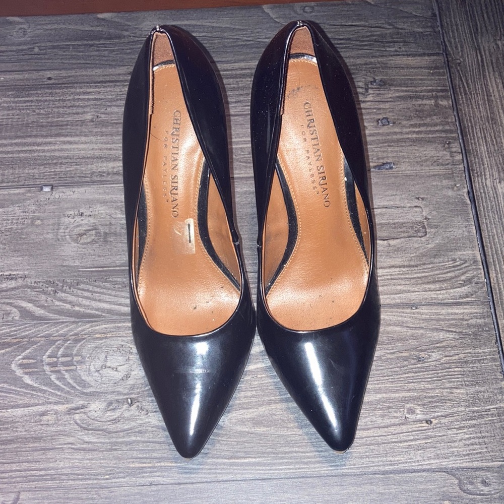 black stiletto heels christian siriano